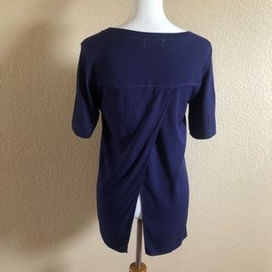 Micheal Stars Anthropologie Blue V-Neck Top S New